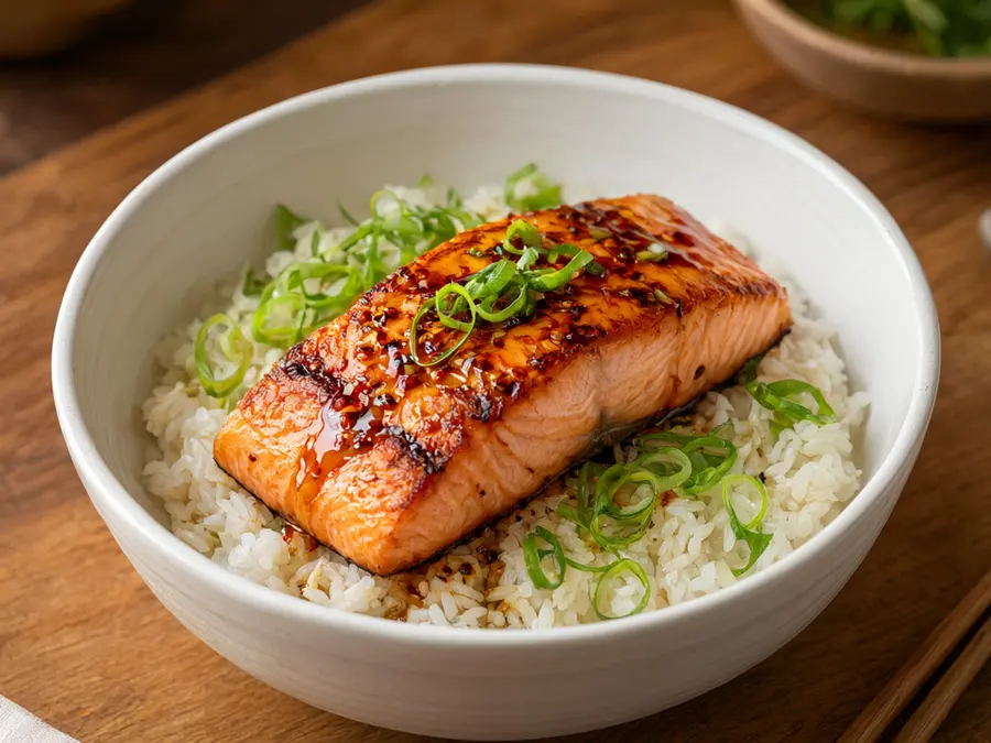 Chili Honey Salmon Bowl